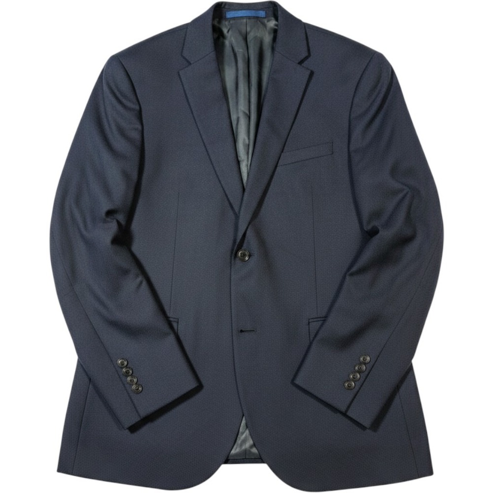 Topman Mens Navy Blue Skinny Fit Two Button Blazer Sport Coat Jacket 42R‎